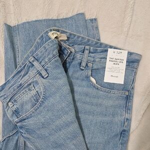Madewell Womens Darted Barrel Leg Jeans